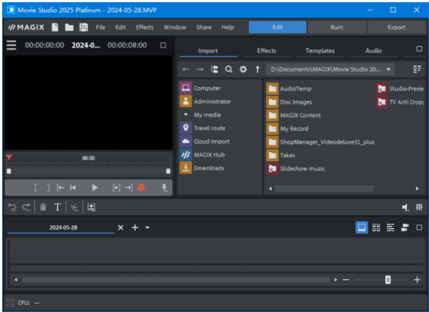 MAGIX Movie Studio 2025(视频编辑软件) v24.0.1.206