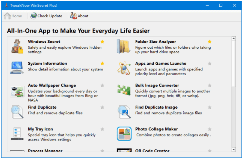 TweakNow WinSecret Plus(系统优化软件)便携版